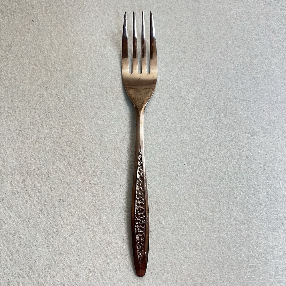 Customcraft Japan - Stainless Silverware‎ / Flatware Floral Pattern On Handle